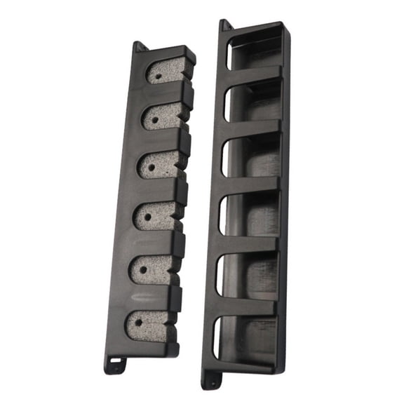 Wall Mounted Fishing Rod Rack for Organized Lure Rod Storage and Showcase, Featuring Robust ABS Construction to Hold Multiple Rods Securely (Black A)