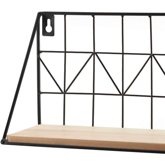 Wall Mounted Floating Shelves 1Pcs Rustic Metal Wire Storage Shelves Racks Display Home Decor