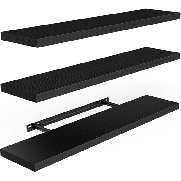 Wall-Mounted Floating Shelves - with Invisible Brackets for Home Decor