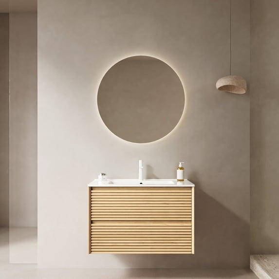 Wall - Mounted Floating Style | Bathroom Vanity and Storage | Space - Saving Bathroom Setup