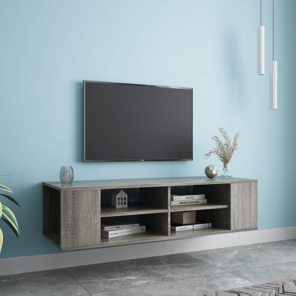 Wall Mounted Floating TV Stand for 55 inch TV, Floating TV Stand