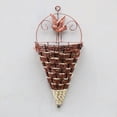 thumbnail image 1 of Wall Mounted Flower Basket Hanging Planter for Home Decor Artificial Flower Inserting Device Indoor Outdoor Plastic Rattan Style for Living Room Patio Balcony Faux Flower Basket with Hanging Hook, 1 of 7