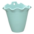 thumbnail image 1 of Wall Mounted Flower Planter Plastic Hanging Pot with Wavy Edge Indoor Outdoor Wall Planter for Balcony Garden Farmhouse Decor Hanging Plant Container Outdoor Wall Planter, 1 of 4