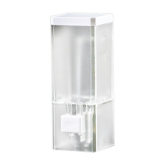 Wall Mounted Foam Soap Dispenser 6.49x2.36in Large Capacity 250ml Push Type Plastic Hand Soap Bottle for Kitchen Bathroom Kids (White)