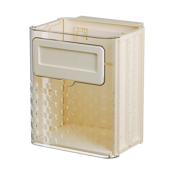 Wall Mounted Foldable Can - Hanging for Kitchen Bathroom and Living Room - Practical Garbage Solution with Lid for Space Saving