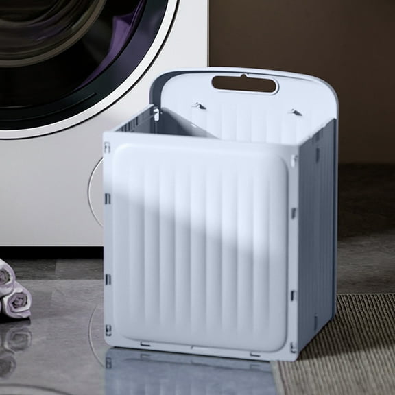 Wall Mounted Foldable Storage Box - Large Collapsible Hanging Bin for Wardrobe, Dirty Laundry Basket, Space Saving Closet Organizer