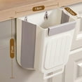 thumbnail image 1 of Wall Mounted Foldable Trash Can For Kitchen And Bathroom Waste Disposal 6L, 1 of 6