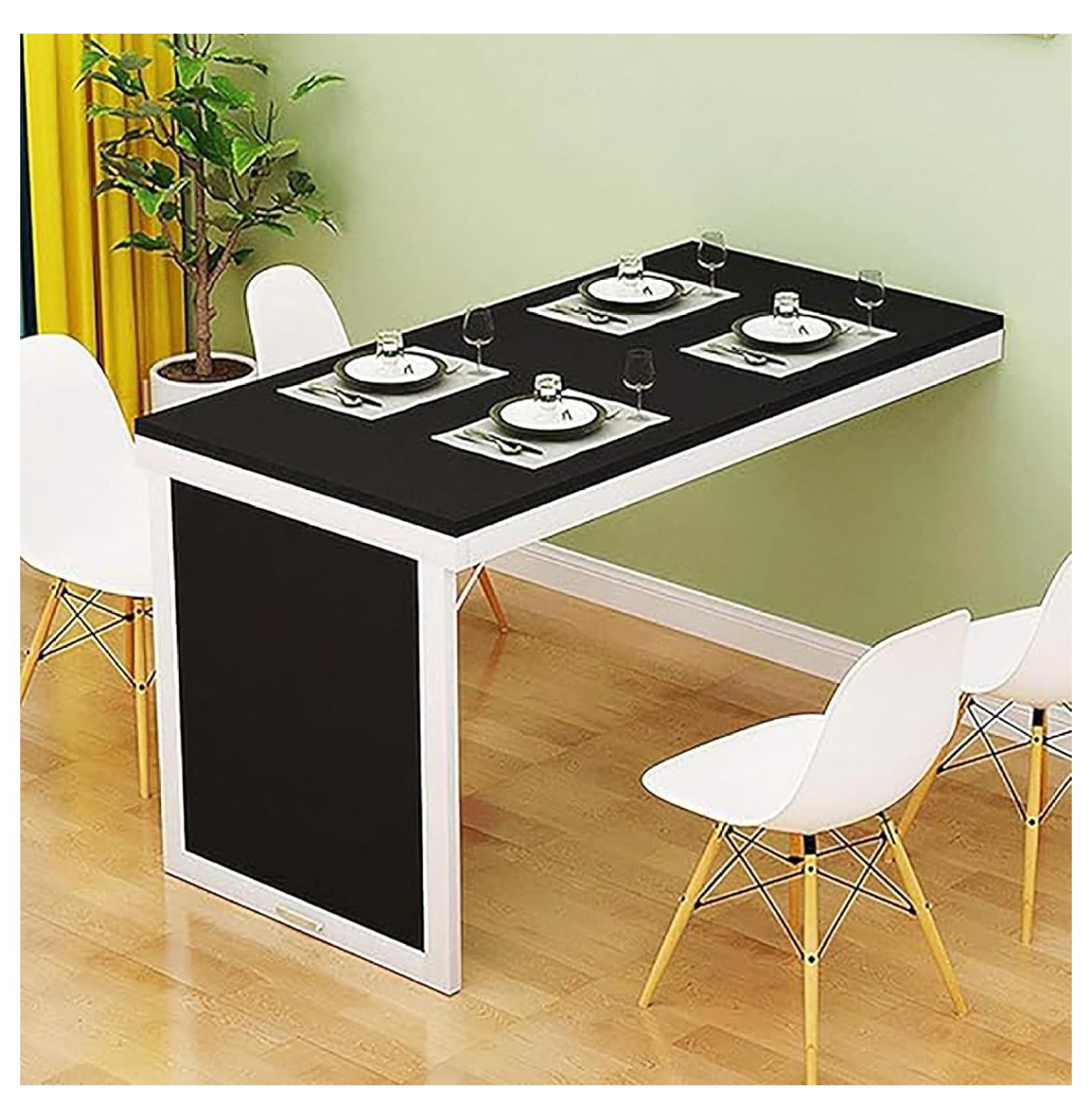 Wall Mounted Folding Dining Table Space Saving,Wood Wall Mounted Table