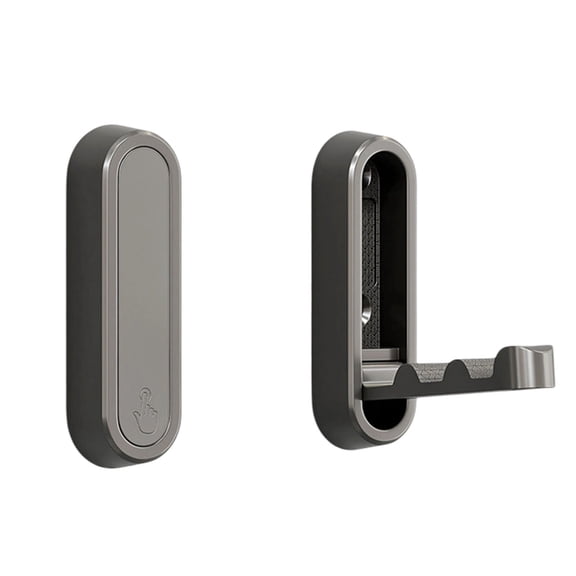 Wall Mounted Folding Hook, Invisible Space-Saving Coat and Hat Hanger for Entryway, Bathroom, and Kitchen, Durable Alloy Construction, No Perforation Required