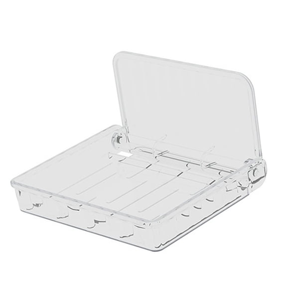 Wall Mounted Folding Shelf For Bathroom, Transparent Foldable Floating Wall Shelves Punch For Laundry Room, Strong Large Capacity Fold Down Shelf For Various Places