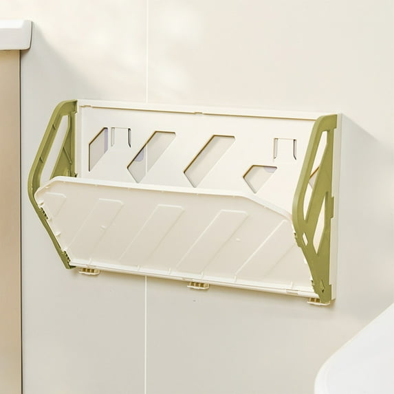 Wall Mounted Folding Shoe Rack | Adhesive No Drill Install | Space-Saving Plastic Organizer | Multi-Layer Stackable Storage | Draining Design, Fits Entryway, Bathroom, 1pc, 5kg Load, Assorted Colors