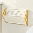 thumbnail image 1 of Wall Mounted Folding Shoe Rack | Adhesive No Drill Install | Space-Saving Plastic Organizer | Multi-Layer Stackable Storage | Draining Design, Fits Entryway, Bathroom, 1pc, 5kg Load, Assorted Colors, 1 of 6