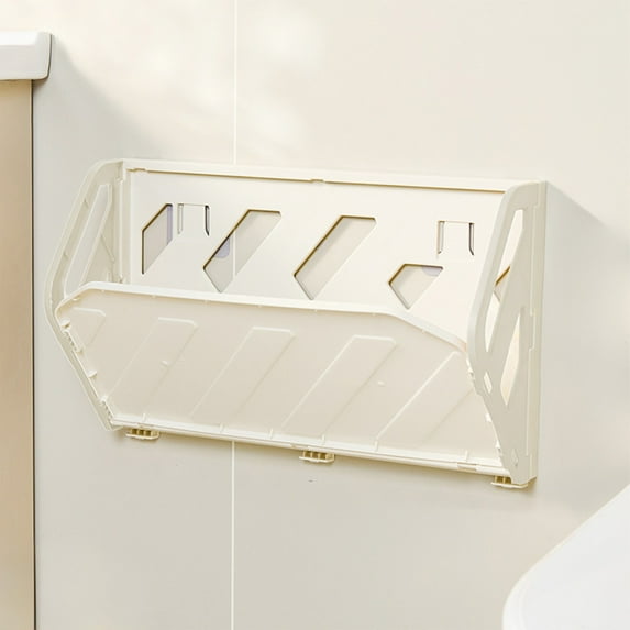 Wall Mounted Folding Shoe Rack | Adhesive No Drill Install | Space-Saving Plastic Organizer | Multi-Layer Stackable Storage | Draining Design, Fits Entryway, Bathroom, 1pc, 5kg Load, Assorted Colors