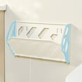 thumbnail image 1 of Wall Mounted Folding Shoe Rack, No Drilling Adhesive Shoe Storage Organizer, Space Saving Plastic Shoe Holder Shelf for Entryway Closet Bathroom, 1 of 6