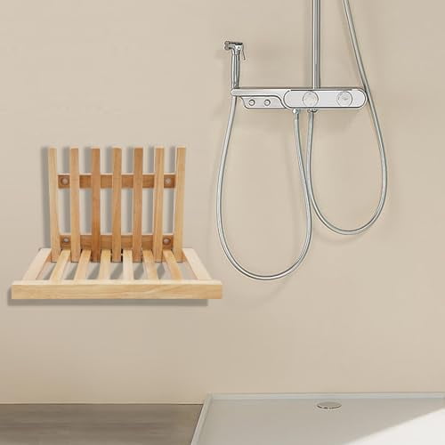 Wall Mounted Folding Shower Seat,Folding Shower Chair, Entryway Solid