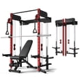 Wall Mounted Folding Squat Rack,1200 LBS Power Rack with Dual ...