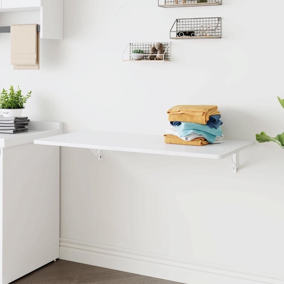 Wall Mounted Folding Table,Fold Down Desk,Workbench for Small Spaces ...