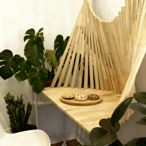 Wall Mounted Folding Table Solid Wood – Fold Down Laundry/Kitchen Desk ...