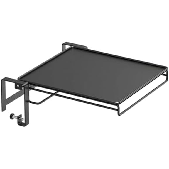 Wall Mounted Folding Table, Space Saving Foldable with Storage, Workbench, Countertop
