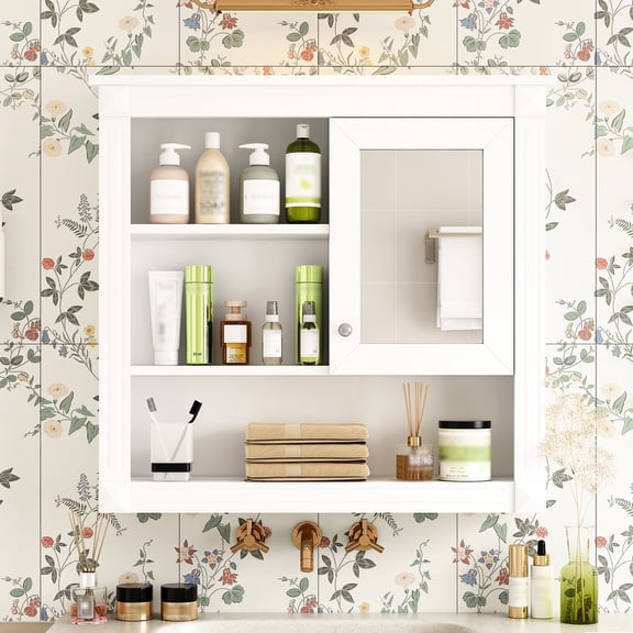 Wall - Mounted - Four Shelves for Various Items - In Different Rooms - Offers Practical Storage