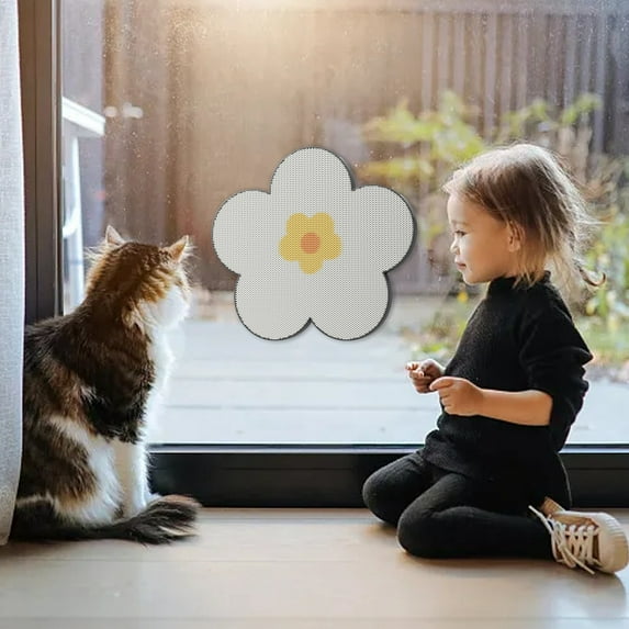 Fresh Flower Wall Mounted Scratching Board Sisal Pad for Cats Sharpening Non Chip Shedding Durable Pet Supplies Indoor Use