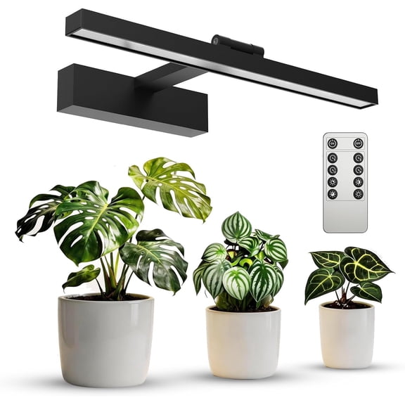 Wall Mounted Full Spectrum LED Grow Light, 35W, 4-Level Dimmer, Auto Timer with 4/8/12 Hour Settings Bestseling