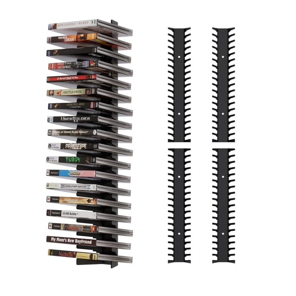 Wall-Mounted Game Console Storage Rack for PS, Xbox, and Switch, 4 Count