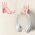 thumbnail image 1 of Wall Mounted Game Controller Stand and Headphone Holder, No Drill Storage Rack with Level Bubble, Compact Organizer for Gaming Room Desk Living Room Wall Storage, 1 of 7