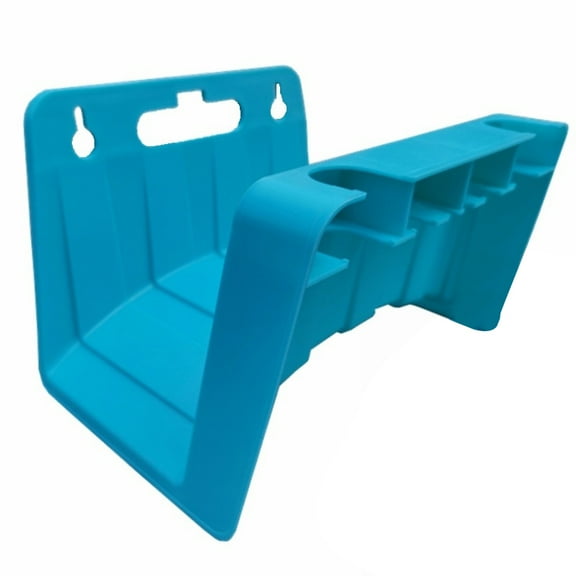 Wall Mounted Garden Hose Pipe Hanger Holder Storage Bracket Shed Fence Cable-blue