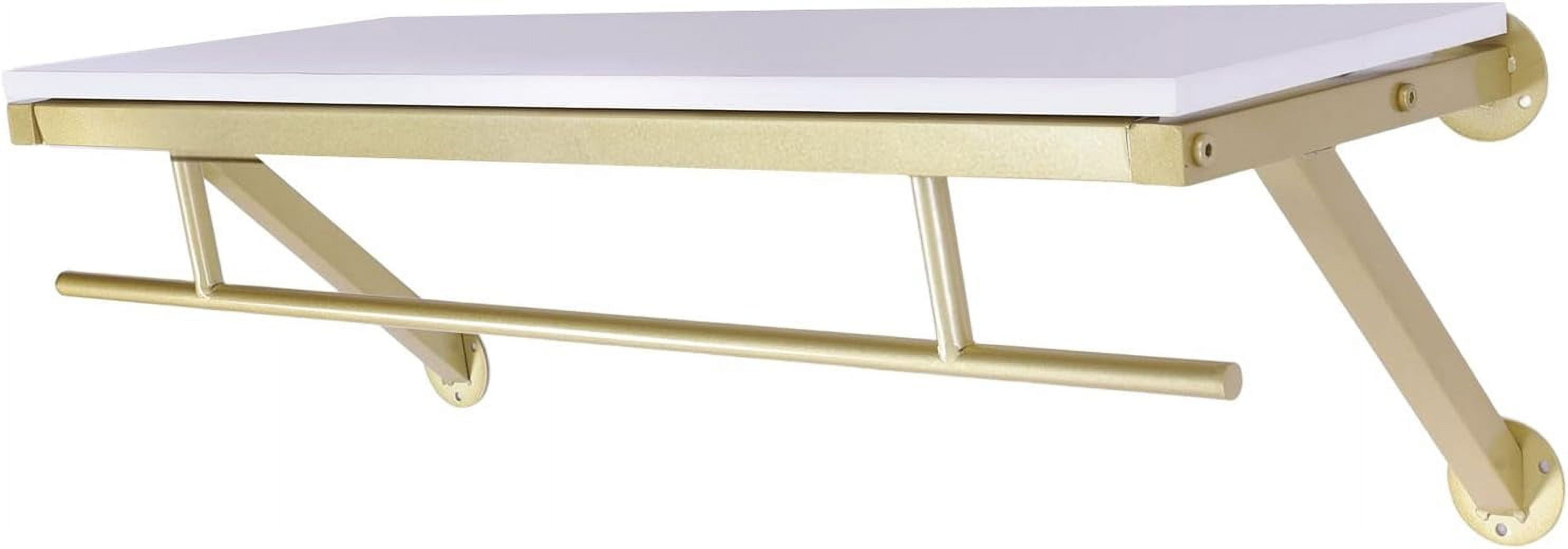 Wall Mounted Garment Rack, SpaceSaving Display Hanging Clothes Rack