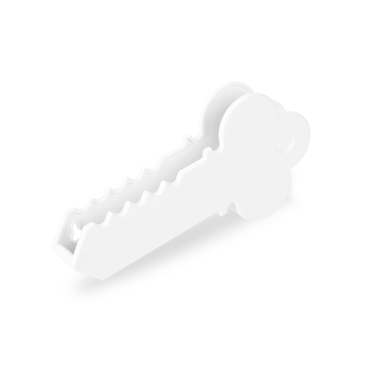 Wall Mounted Giant Key Shaped Key Holder and Mail Organizer Box (White)