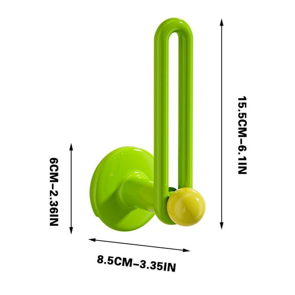 Wall Mounted Hair Accessories Organizer | Bathroom Hairband & Clip Storage Rack | Holds Headbands, Rubber Bands, Hair Clips | Plastic Waterproof Hook (6 x 8.5 x 15.5cm)