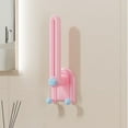 thumbnail image 1 of Wall Mounted Hair Accessories Organizer with Foldable Hooks, Adhesive Jewelry Rack for Headbands Hair Ties Clips, Space-Saving Bathroom Dressing Table Storage, 1 of 6