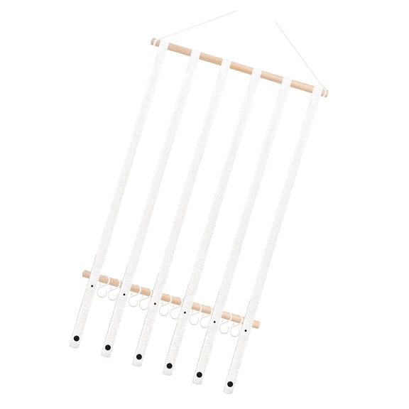 Wall Mounted Hair Accessory Rack Detachable Kids Hair Bows Holder Holds 60 Bows Wooden Frame Nursery Wall Decoration