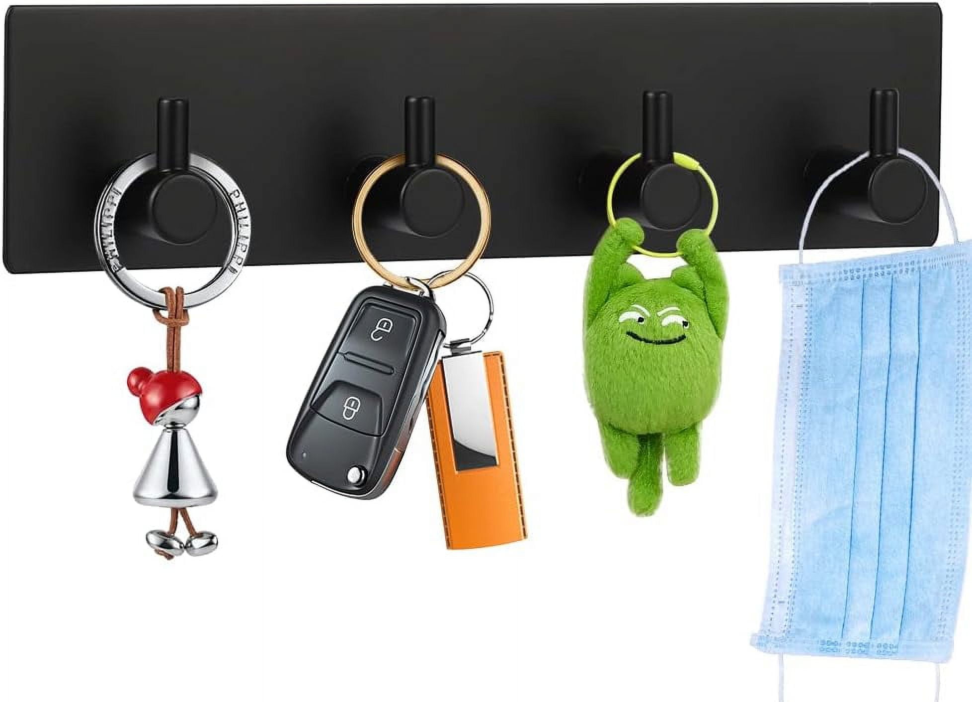 Picowe Key Holder for Wall Decorative, Adhesive Stainless Steel Key ...