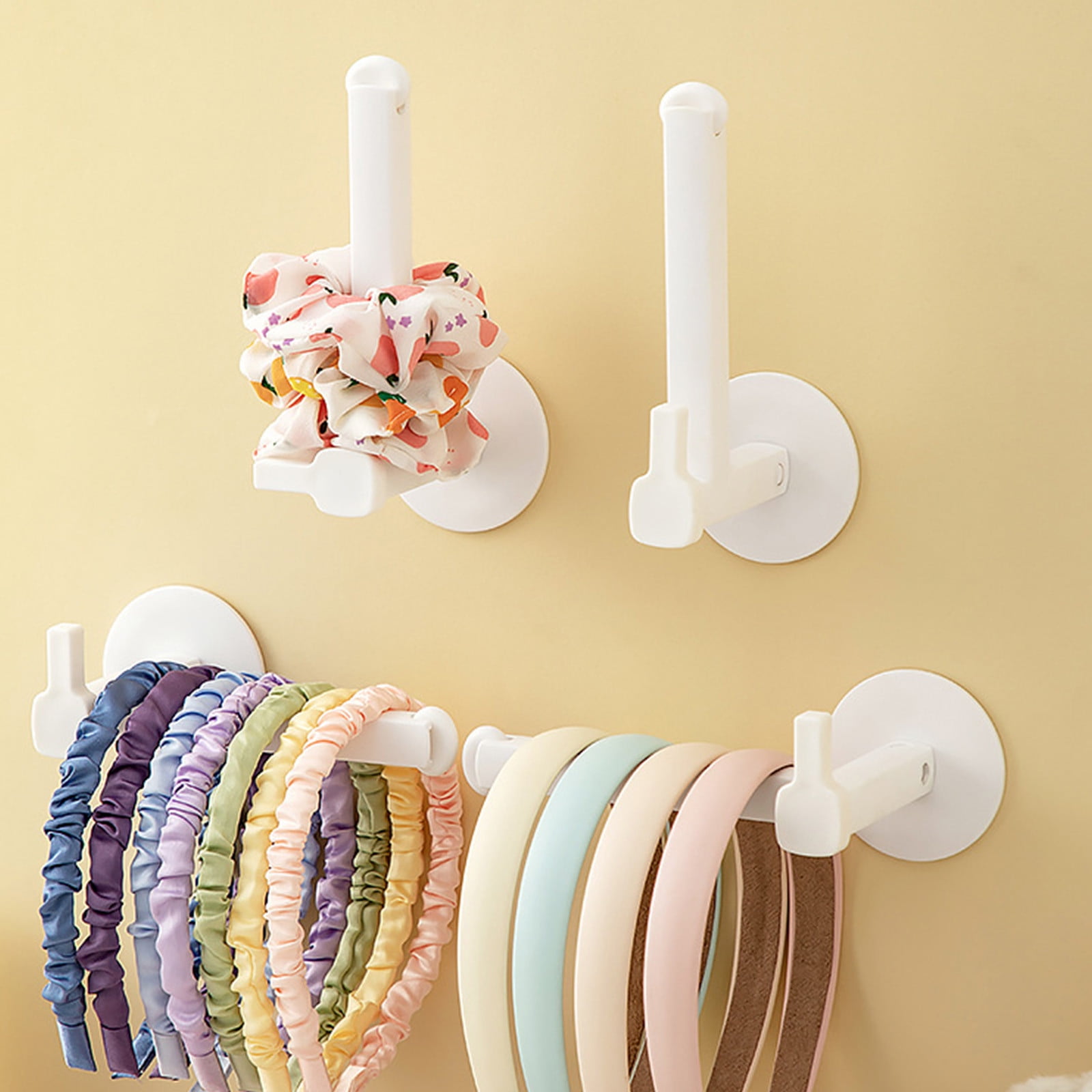 Wall Mounted Hair Hoop Rack, Adjustable Headband Jewelry Display ...