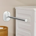 thumbnail image 1 of Wall Mounted Hanger Rack, Telescopic Hook Design, Modern Minimalist, Saves Space, Bathroom, Balcony, Small Closet, Heavy-duty Metal, Rust-resistant, Kitchen Organization, Laundry Room, 1 of 8