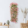 thumbnail image 1 of Wall Mounted Hanging Basket with 85cm Sturdy Rod, 12 Flower Vines Decorative Wall Decor for Home Garden Patio Balcony, Lightweight Easy Install Indoor Outdoor Plant Display Holder, 1 of 6