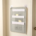 thumbnail image 1 of Wall Mounted Hanging File Organizer Bag, Non-Woven Fabric Portable Document Storage Pocket for Home Office School, Fits A4 Letter Legal Files, 1 of 6