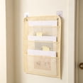 thumbnail image 1 of Wall Mounted Hanging File Organizer Bag, Non-Woven Fabric Portable Document Storage Pocket for Home Office School, Fits A4 Letter Legal Files, 1 of 6