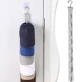 thumbnail image 1 of Wall Mounted Hat Storage Rack, Hat Hanger Organizer with Clips, Bedroom Wall Hat Holder for Closet and Bedroom Organization, Space Saving No Drill Rack, 1 of 8
