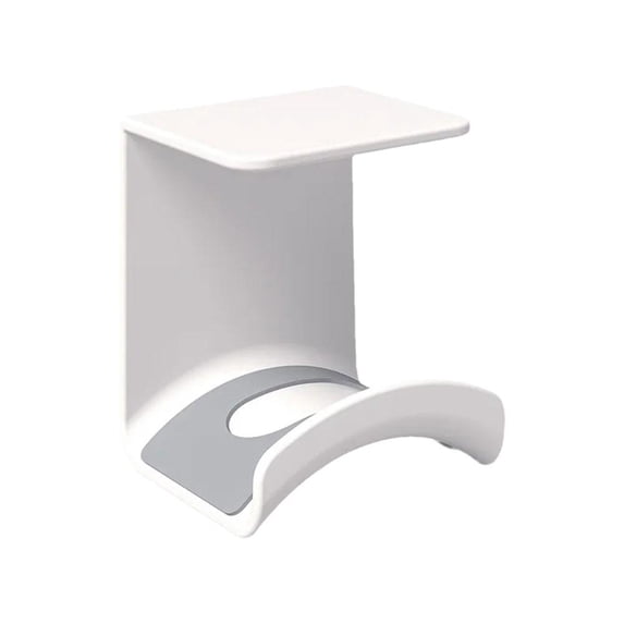 Wall-Mounted Headphone Rack: No Punching, Curved Support, Anti-Slip Pads for Various Headphones