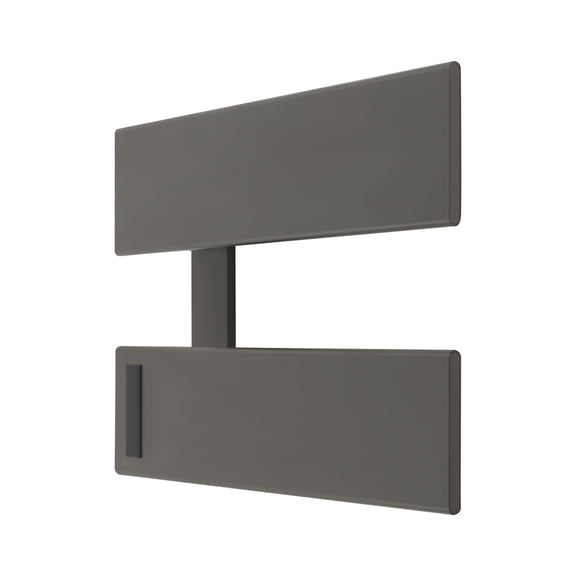 Wall Mounted Heated Towel Rack, Gun Gray 2Tier Space Aluminum Electric Towel Warmer, Large Heating Panel, Waterproof IPX4