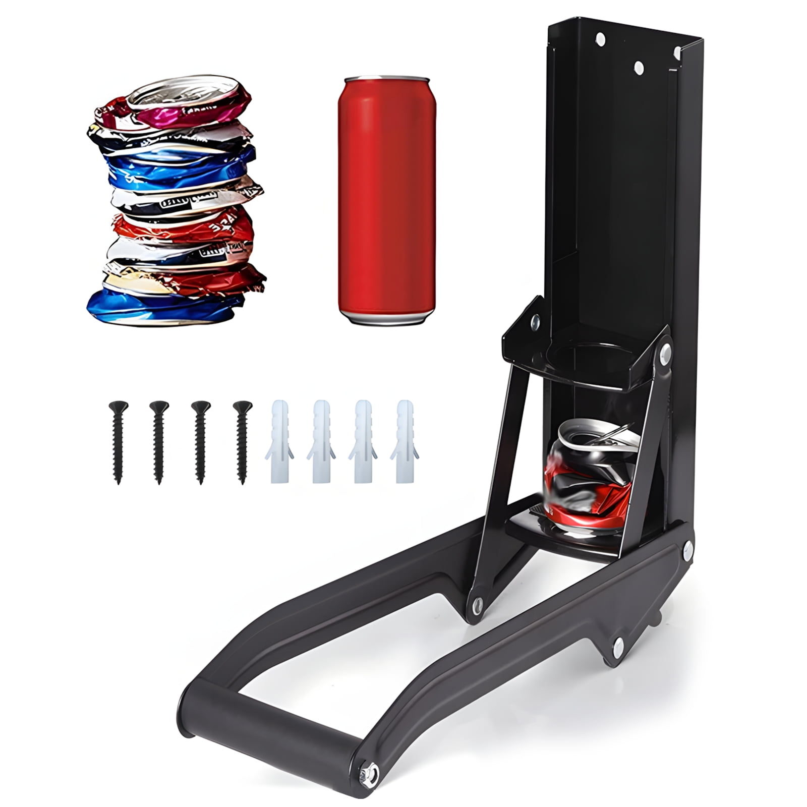 Wall-Mounted Heavy Duty Can Crusher, Aluminum Can Crusher for Recycling ...