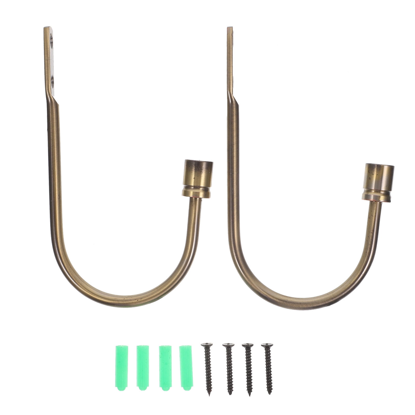 Wall Mounted Holder Ushaped Curtain Hook Holders Clothing Rack Rustic