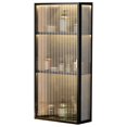 thumbnail image 1 of Wall Mounted Home Bathroom Cabinet w/Doors, Punch- dustproof Toiletries Metal Hanging Cabinet Cosmetics Perfumes Storage Box, Multi Purpose Storage Cabinet Above The Toilet, 1 of 8