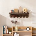 thumbnail image 1 of Wall Mounted Hook Rack with 6 Hooks, Non-Rusting Organizer for Bathroom, Kitchen, and Living Room for Hanging Towels, Coats, and Accessories, 1 of 6