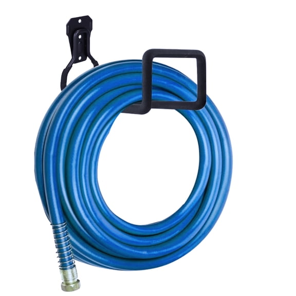 Wall Mounted Hose Holder, Garden Water Hose Hanger, Heavy Duty Hose Bracket for Outside, Garage, Backyard