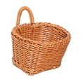 thumbnail image 1 of Wall-Mounted Imitation Rattan Woven Basket,Hanging Flower Basket for Small Items Storage,Decorative Wall Organizer, 1 of 6