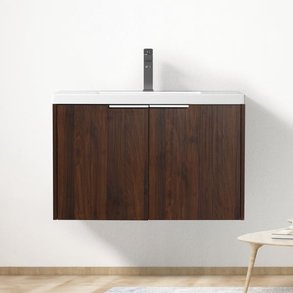 Wall - Mounted Installation - Soft - Close Storage Solution - In Contemporary Bathroom Spaces - Luxury Vanity Option